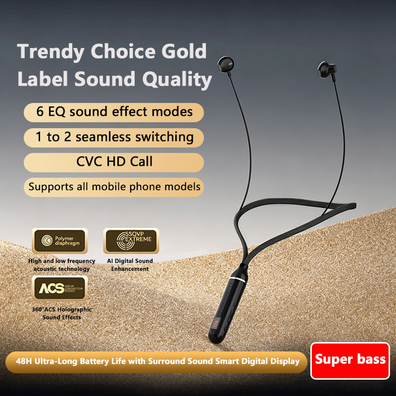 Magnetic Neckband Sports Earphones - ﻿ Fones de Ouvido Sem Fio