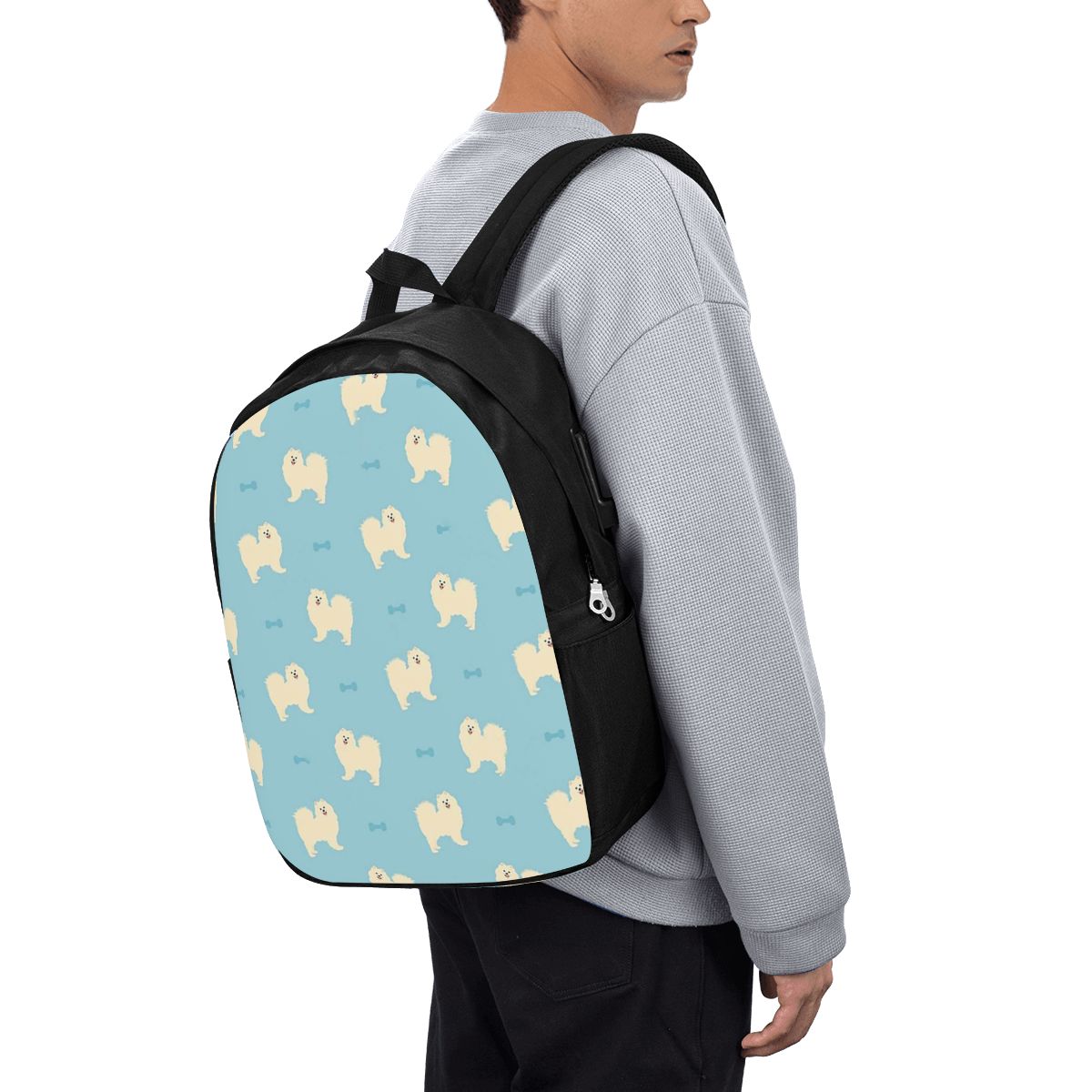 Laptops - Mochila para cães Samoyed, bolsa de