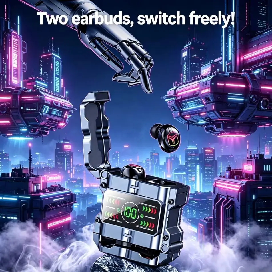 Gaming Headset With Mic Rgb - Fones de Ouvido Bluetooth 5.3 Mecha