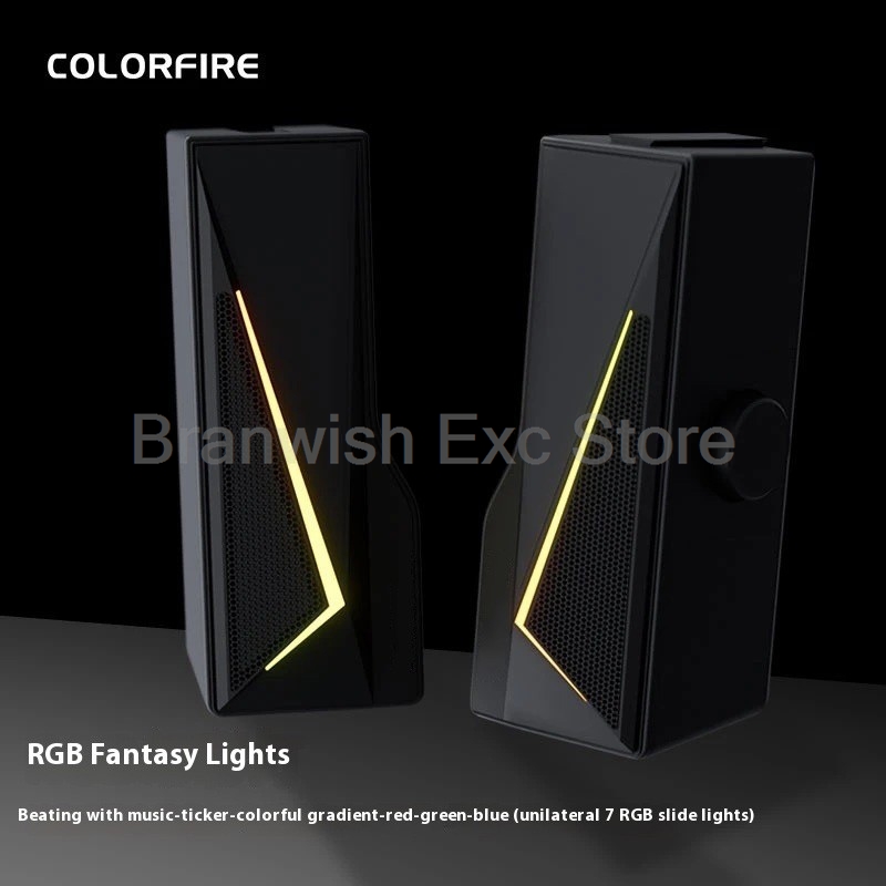 2x2.5w alto-falante do computa - Rgb Computer Soundbar For Pc avaliação e preço
