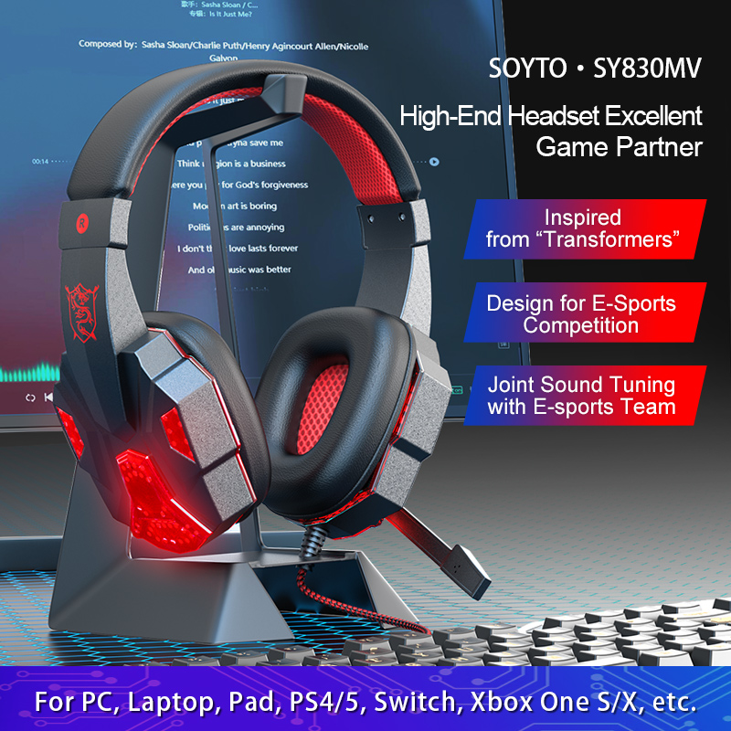 Fone de ouvido para jogos com  - Gaming Headset With Mic Rgb avaliação e preço