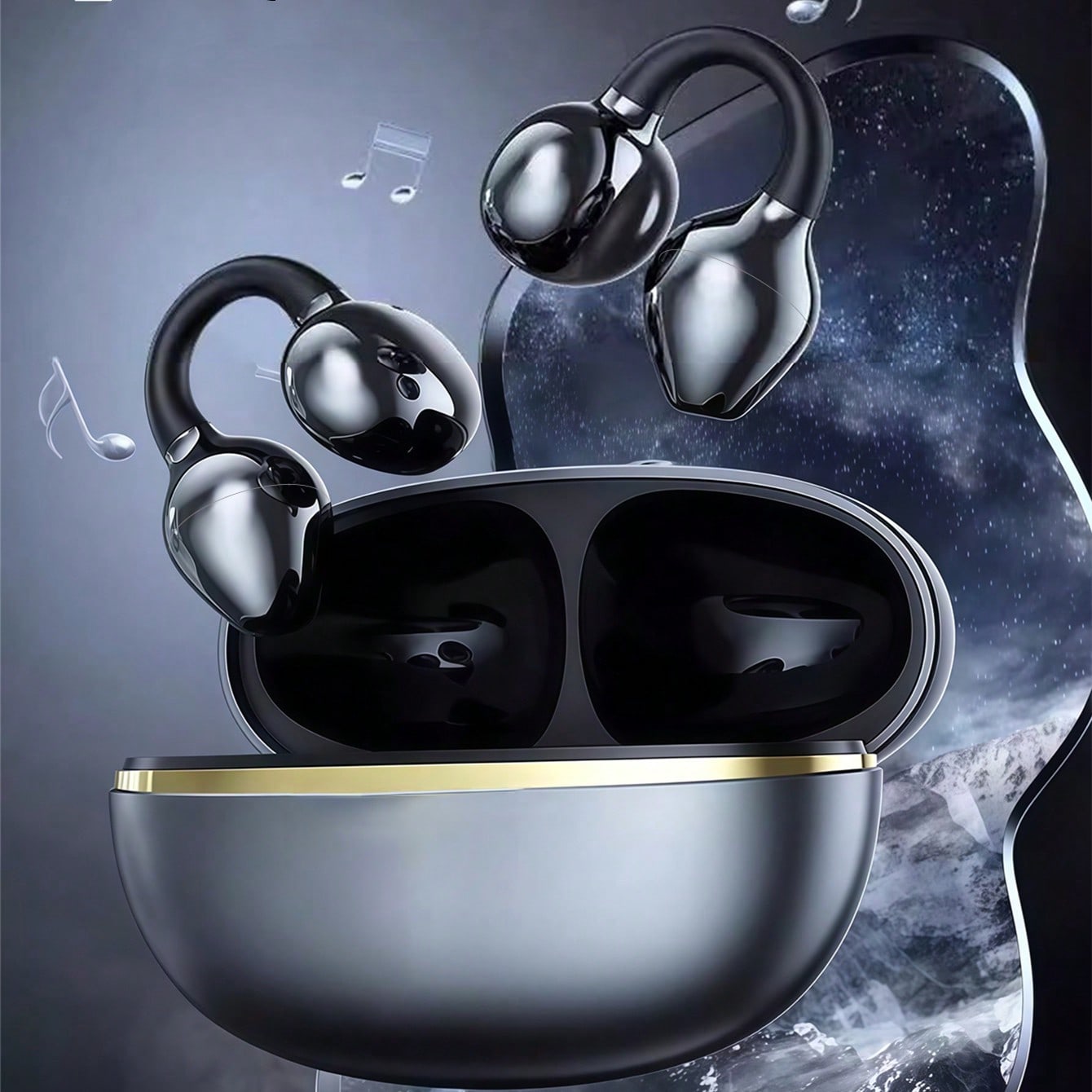 Fones de Ouvido Bluetooth TWS  - Open Ear Air Conduction Headphones avaliação e preço