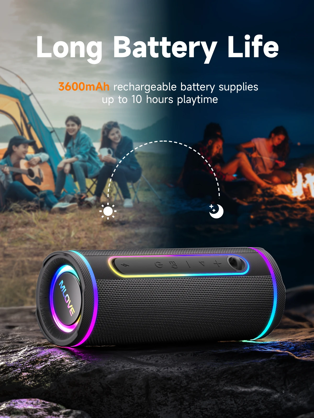 Caixa de Som Bluetooth Portáti - Portable Bluetooth Speaker Waterproof Ipx7 avaliação e preço