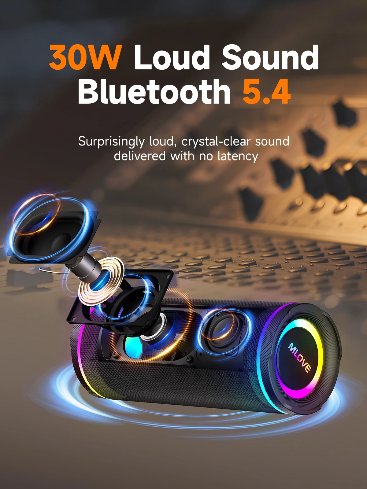 Caixa de Som Bluetooth Portáti - Portable Bluetooth Speaker Waterproof Ipx7 avaliação e preço