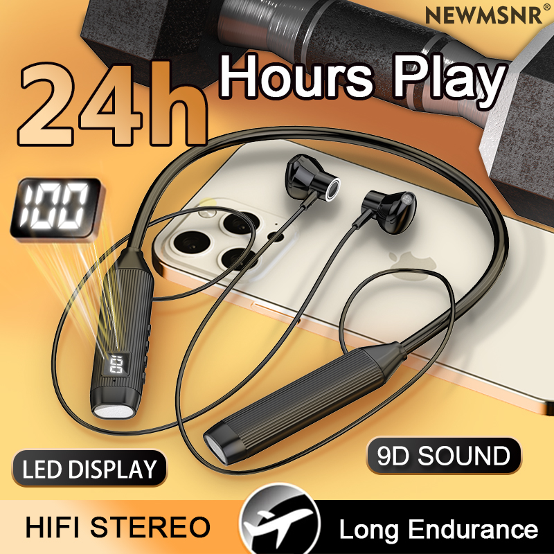Tws display led super potência - Magnetic Neckband Sports Earphones avaliação e preço