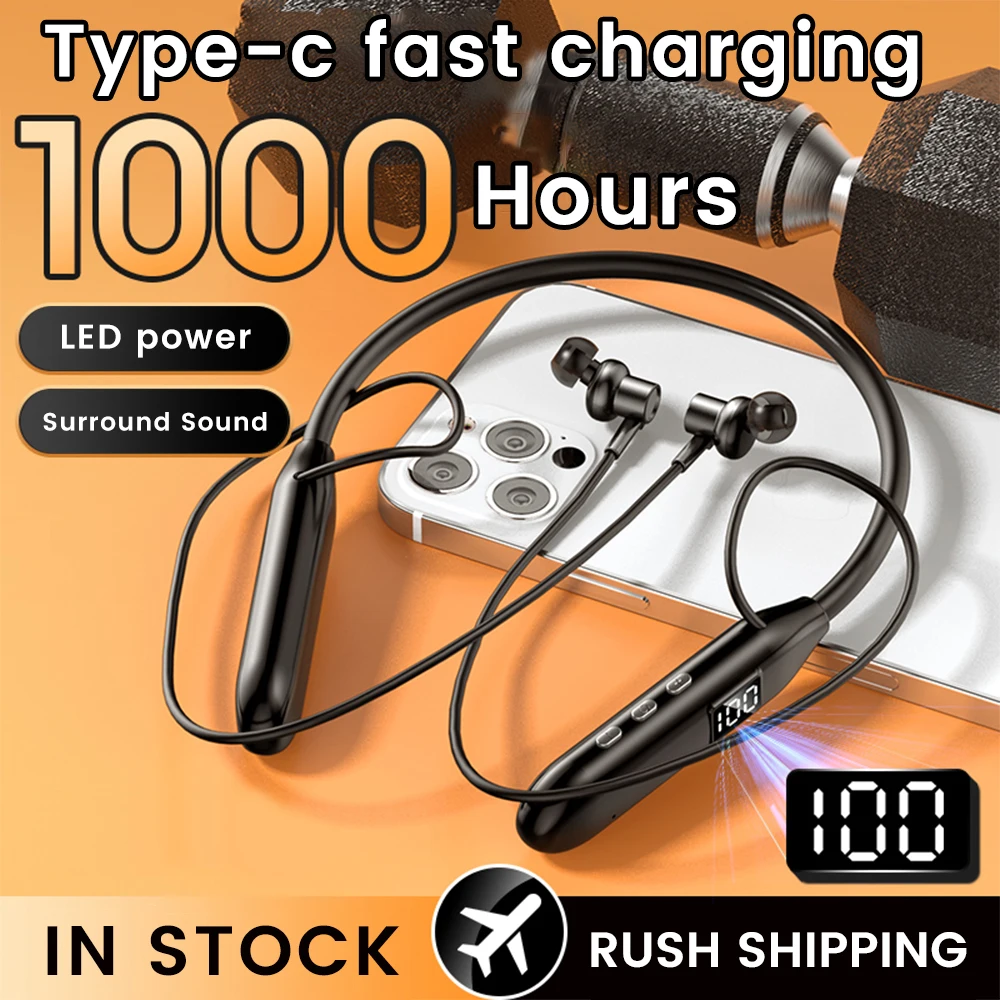 Olaf fones de ouvido sem fio b - Magnetic Neckband Sports Earphones avaliação e preço