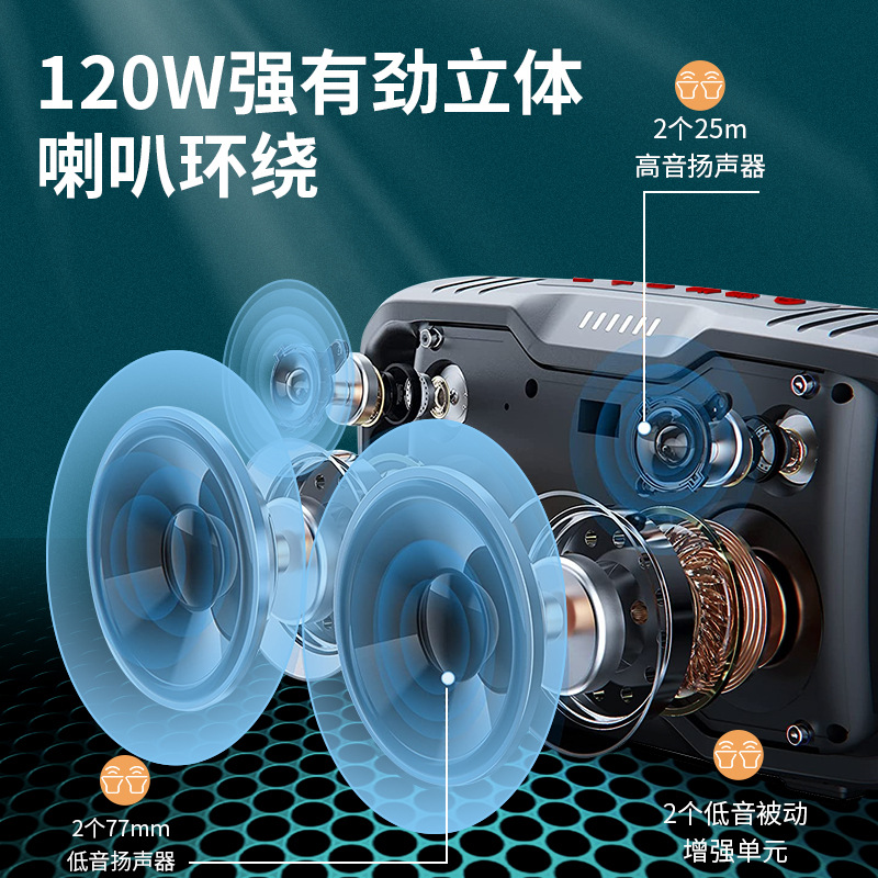 X10 portátil alto-falante azul - Portable Bluetooth Speaker Waterproof Ipx7 avaliação e preço