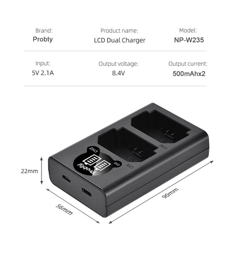 2200mAh NP-W235 NP W235 Bateri - Drones avaliação e preço