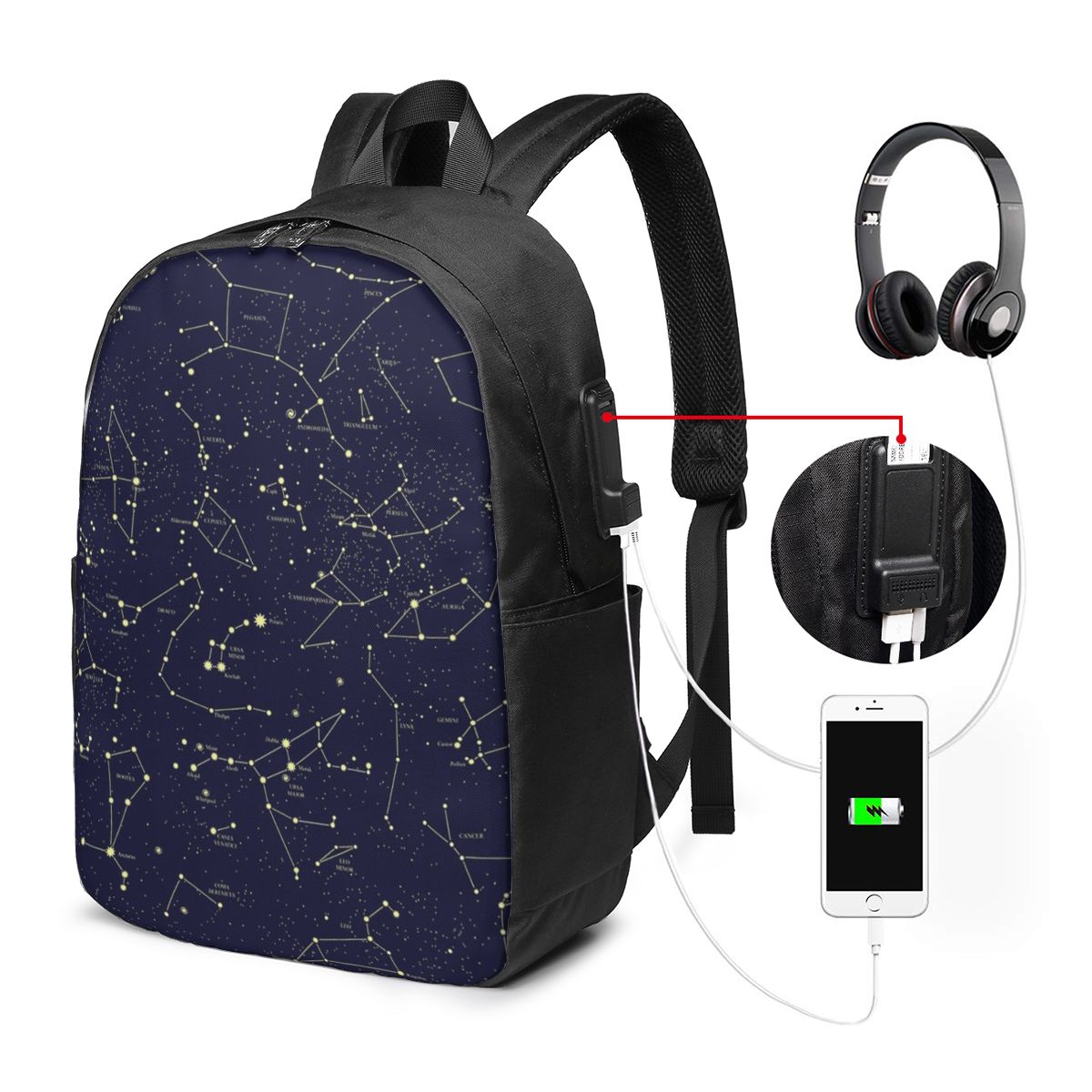 Mochila com estampa de céu not - Laptops avaliação e preço