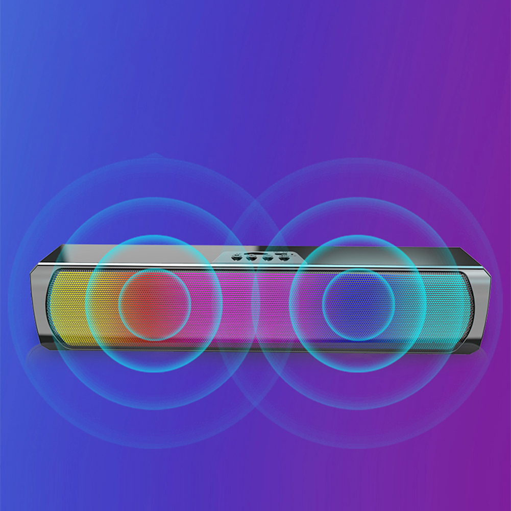 Caixa de Som Portátil para Com - Rgb Computer Soundbar For Pc avaliação e preço