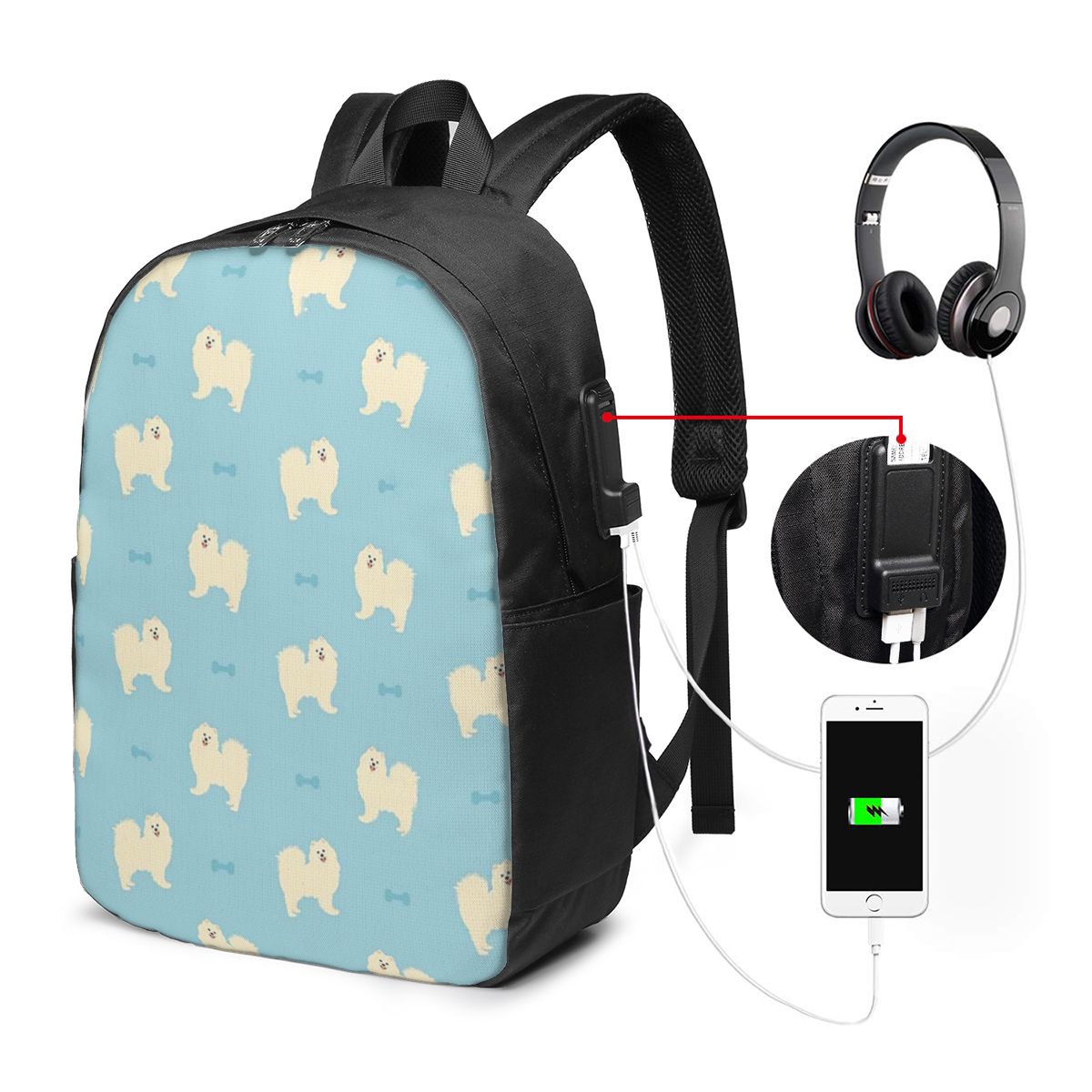 Mochila para cães Samoyed, bol - Laptops avaliação e preço