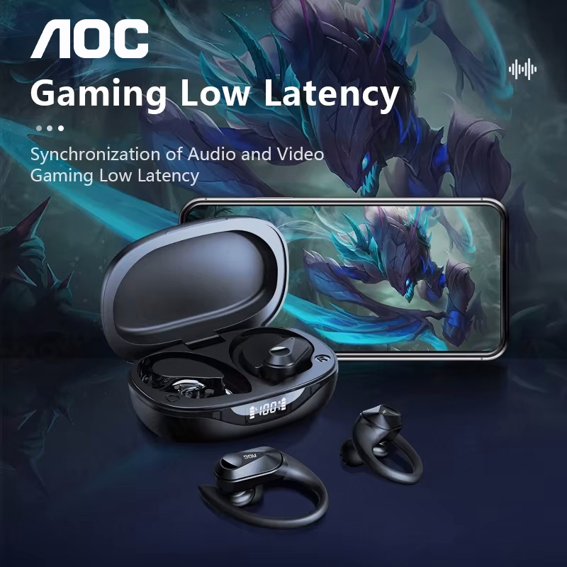 Fone de Ouvido Esportivo AOC S - Headphones avaliação e preço