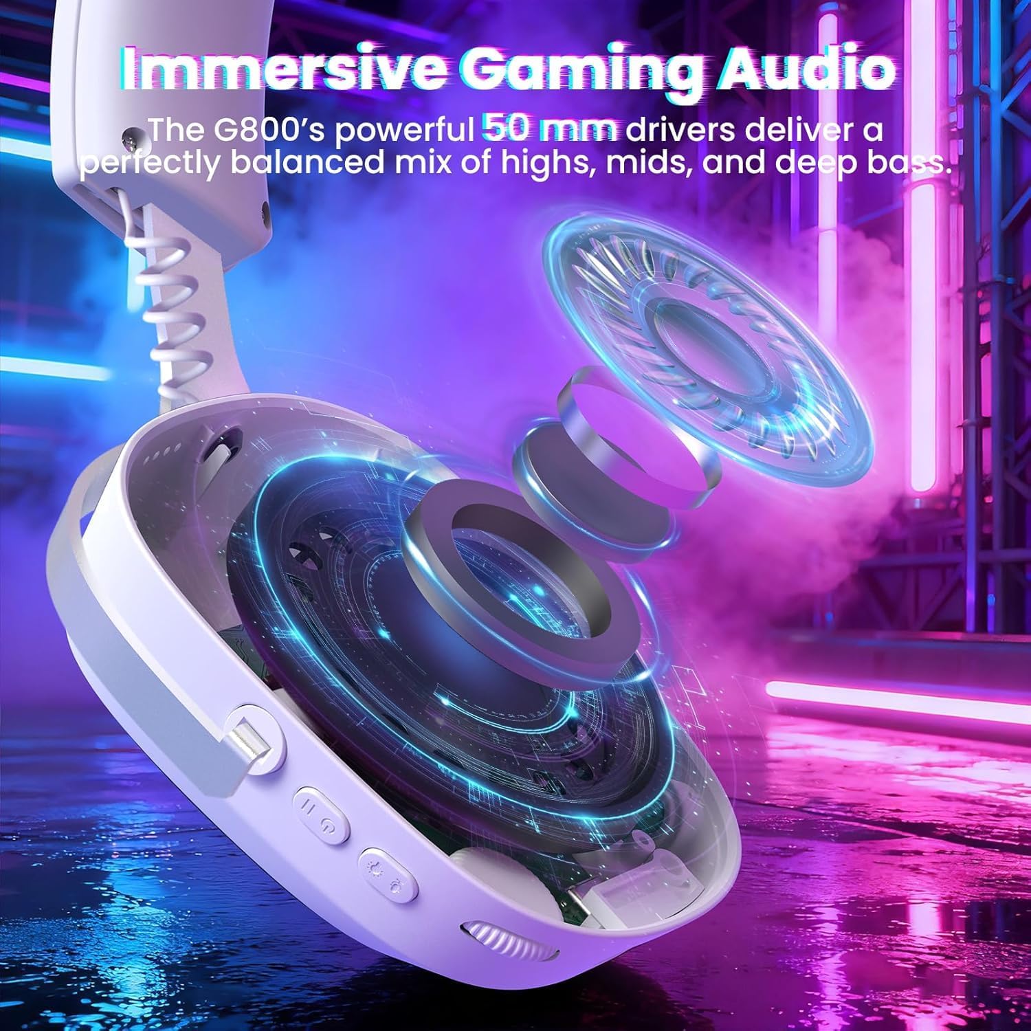 Fone de Ouvido Gamer Sem Fio A - Gaming Headset With Mic Rgb avaliação e preço
