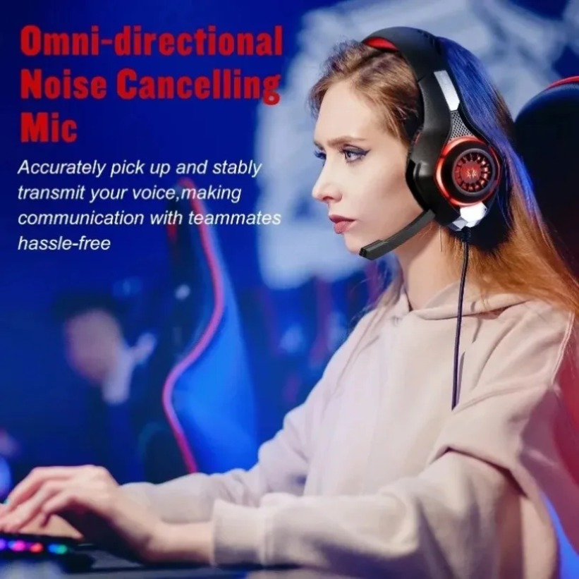 Fones de Ouvido para Jogos LED - Gaming Headset With Mic Rgb avaliação e preço