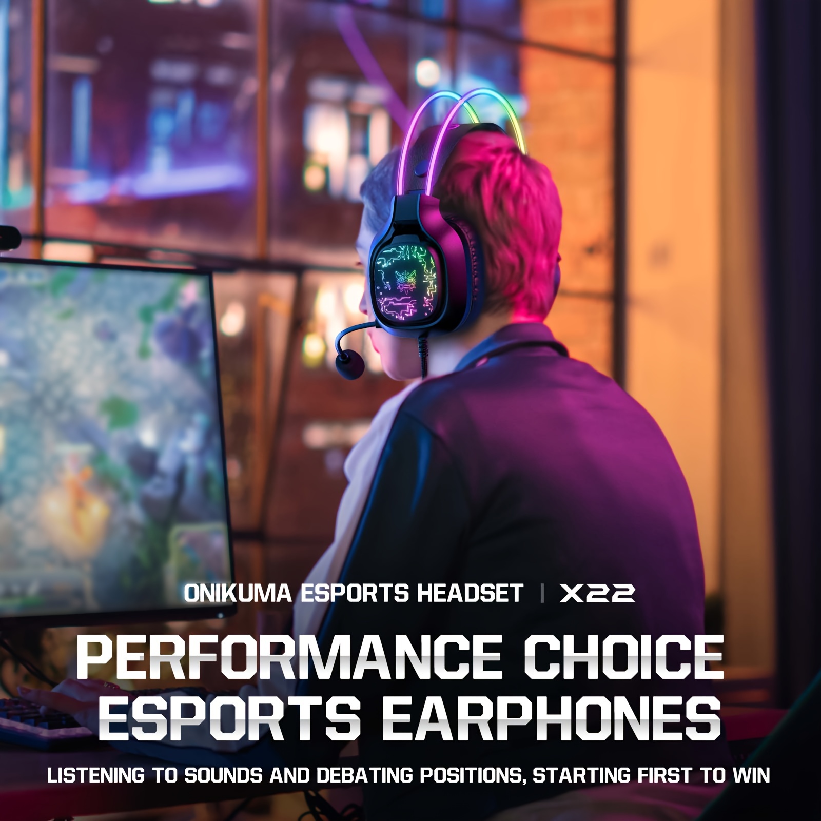 Fone de Ouvido Gamer com Fio O - Gaming Headset With Mic Rgb avaliação e preço