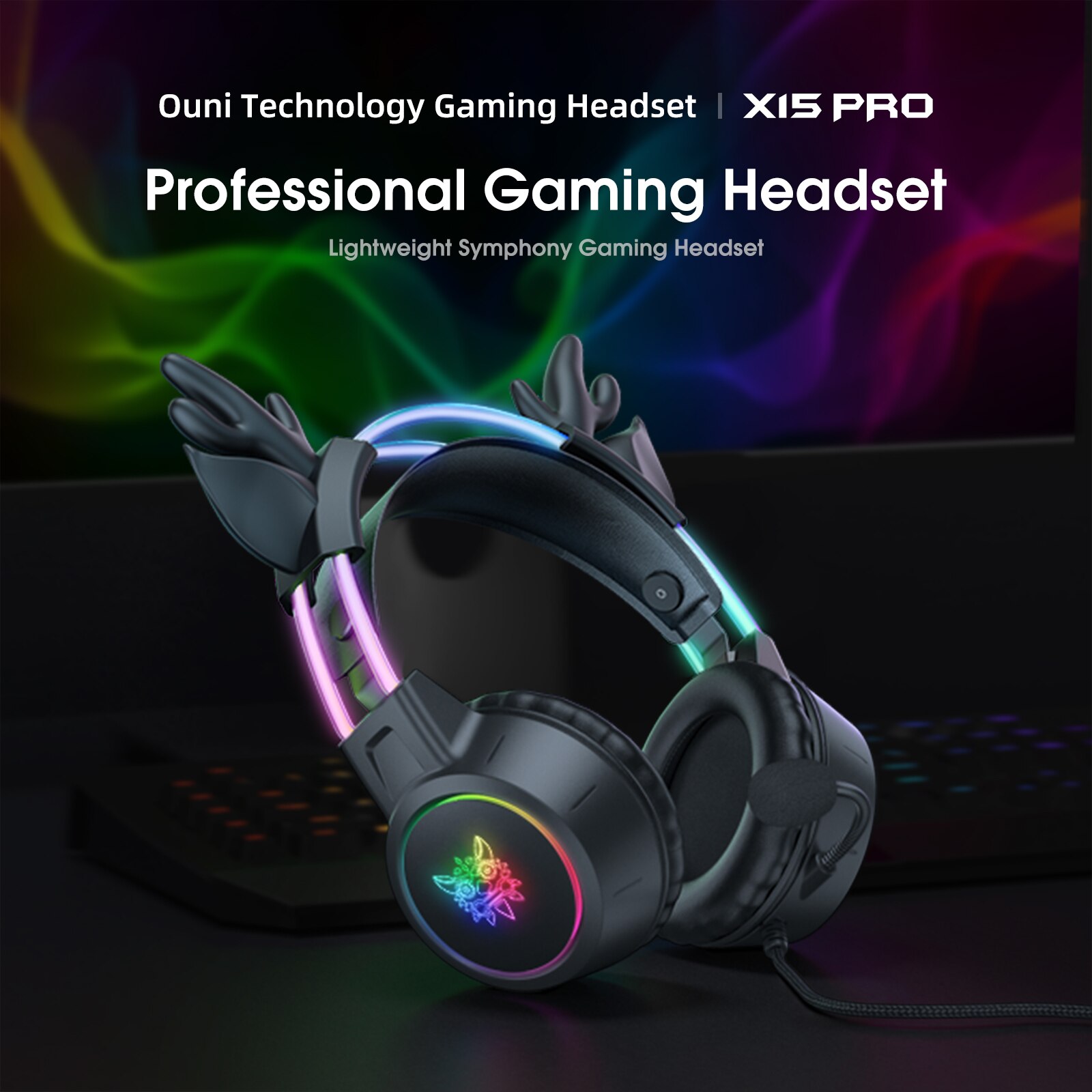 ONIKUMA-Gaming Headset com sup - Gaming Headset With Mic Rgb avaliação e preço