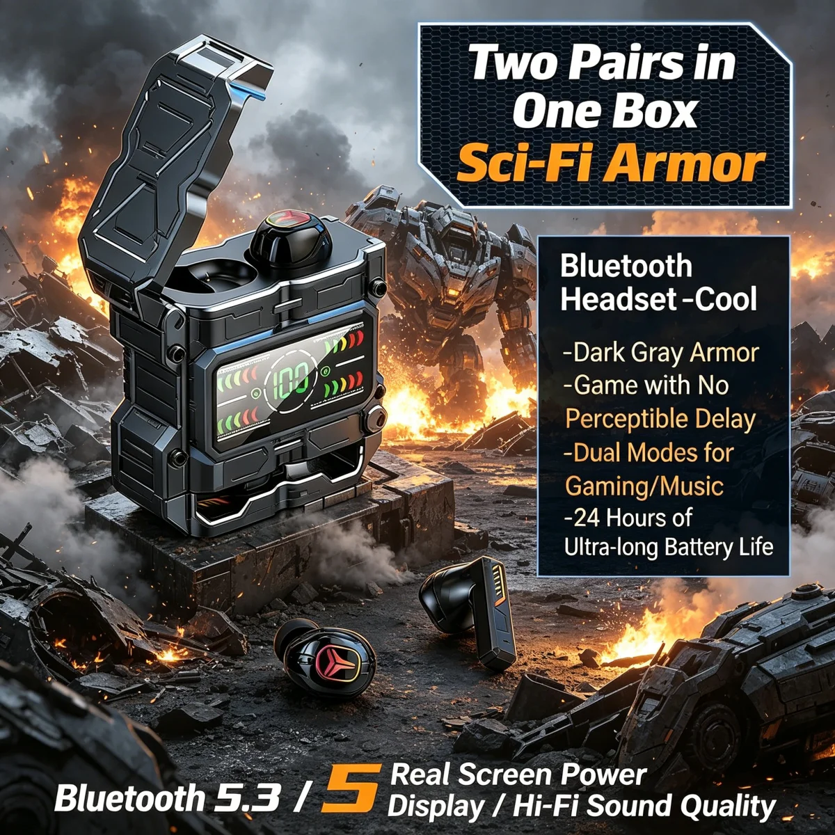 Fones de Ouvido Bluetooth 5.3  - Gaming Headset With Mic Rgb avaliação e preço