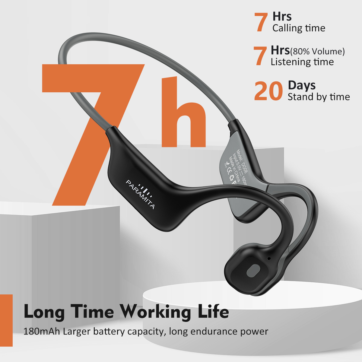 2024 clássico dg08 condução ós - Bone Conduction Running Headphones avaliação e preço