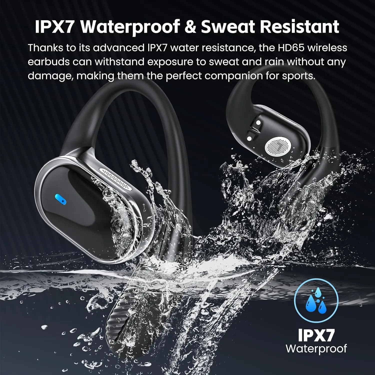 Fones de Ouvido Bluetooth Sem  - Open Ear Air Conduction Headphones avaliação e preço